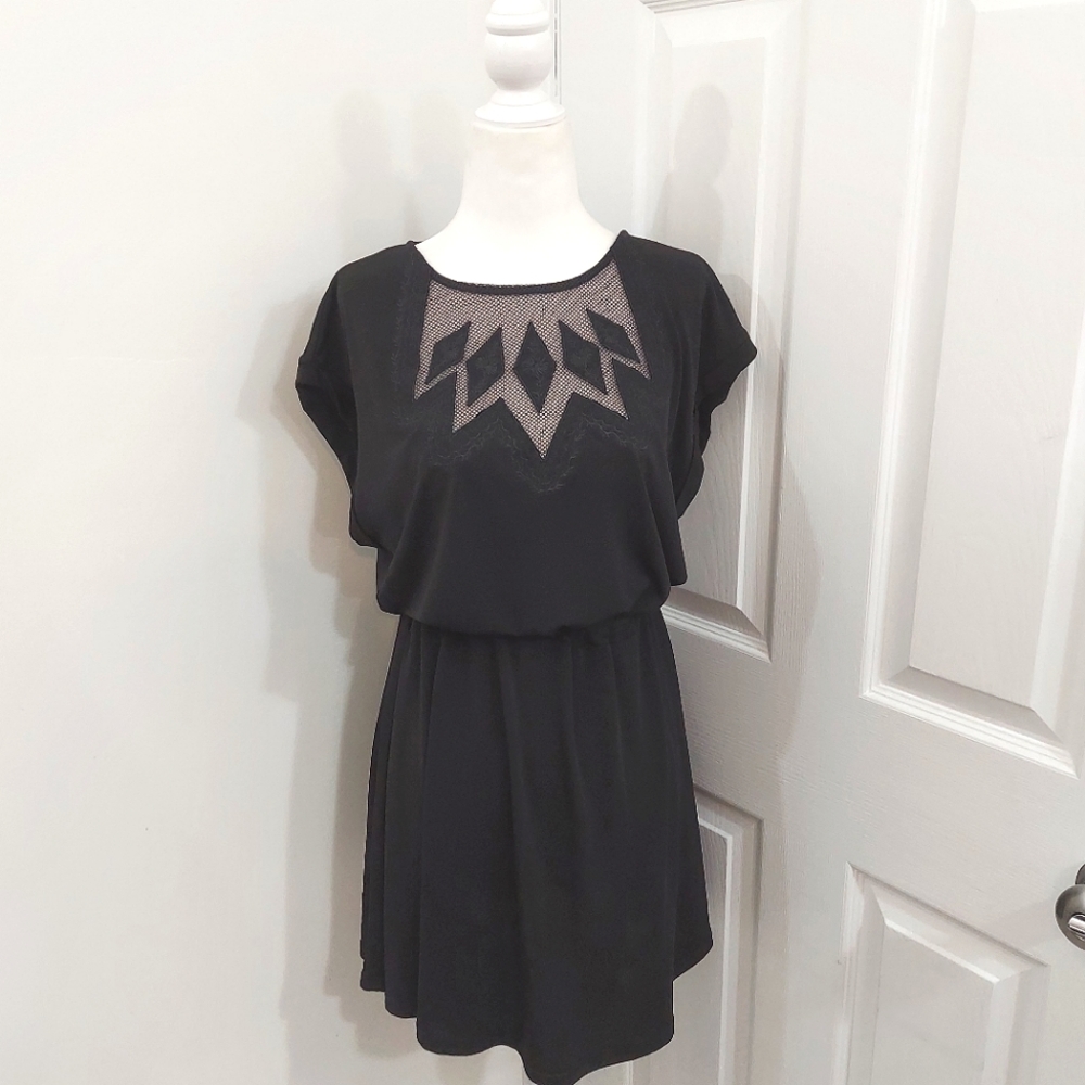 Black Embroidered Dress